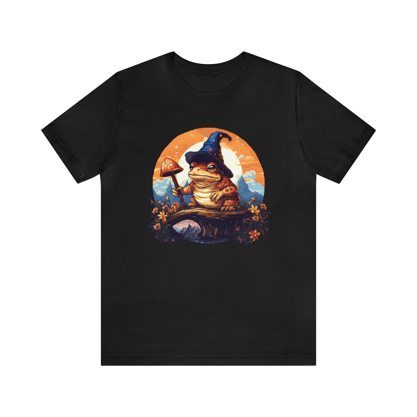 Wizard Toad Short Sleeve Tee ShirtT - ShirtVTZdesignsBlackXScorecottagecottage core