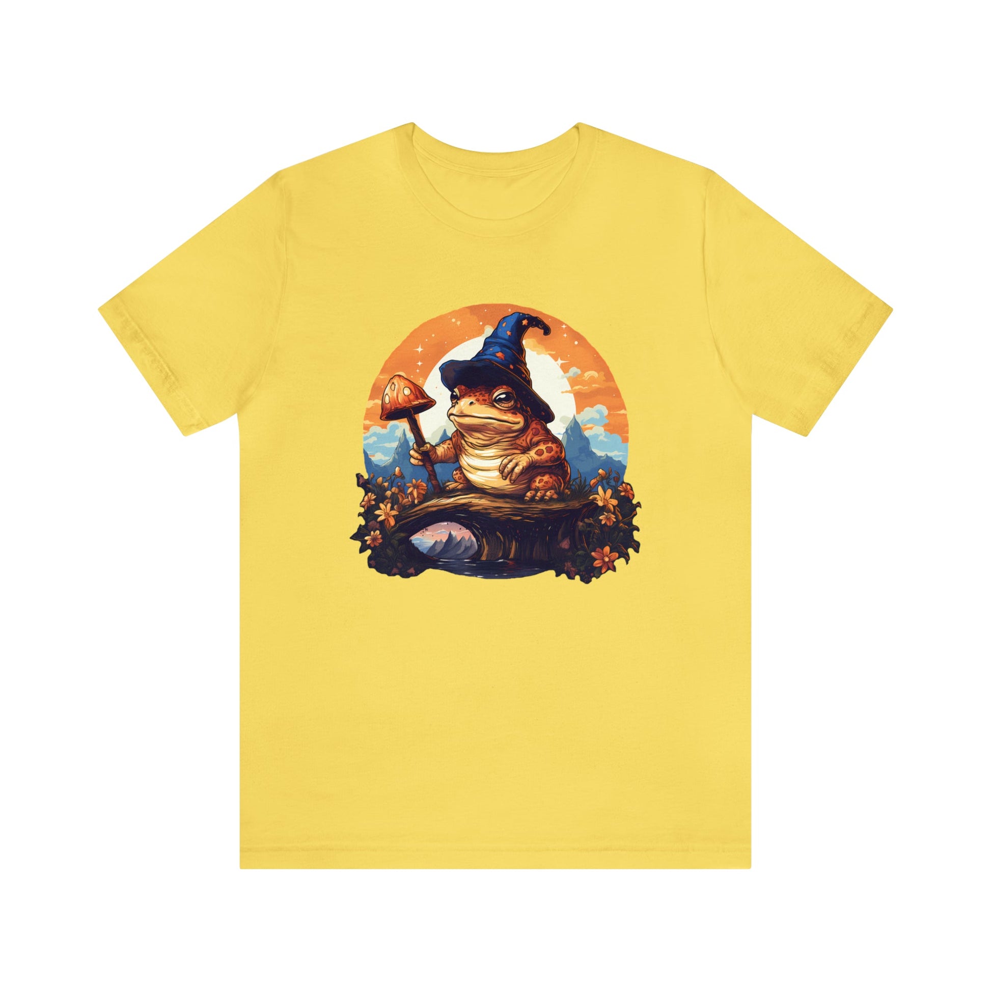 Wizard Toad Short Sleeve Tee ShirtT - ShirtVTZdesignsMaize YellowXScorecottagecottage core