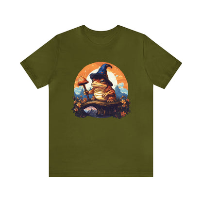 Wizard Toad Short Sleeve Tee ShirtT - ShirtVTZdesignsOliveXScorecottagecottage core