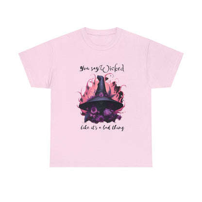 You Say Wicked Like It's A Bad Thing Tee ShirtT - ShirtVTZdesignsLight PinkSCrew neckDTGfloral